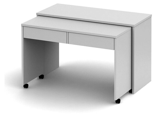 Birou VERSAL NEW, alb, PAL, extensibil, 120x50x75 cm