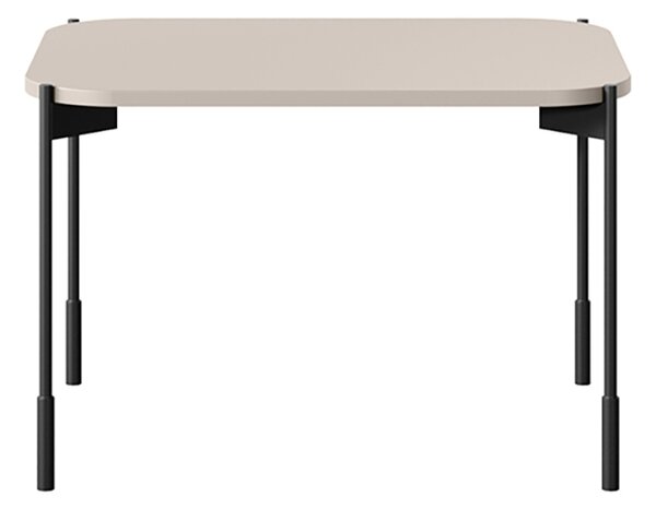 Măsuță de cafea dreptunghiulară Sonatia 60 cm cu picioare metalice - casmir
