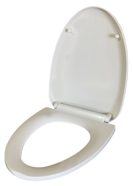 Capac de WC fosforescent, lumineaza turcoaz in intuneric, soft close