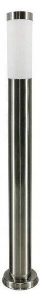 Lampa LED de exterior, inaltime 90 cm, unghi fascicul 360 grade, E27, argintiu