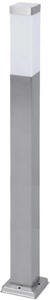 Lampa LED de exterior, inaltime 90 cm, unghi fascicul 360 grade, E27, argintiu