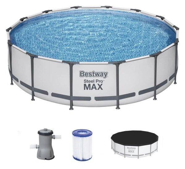 Piscina rotunda cu cadru metalic, pompa, filtru II, capacitate 10.220 l, 427 x 84 cm