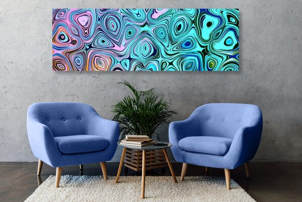 Tablou artă creativă turcoază