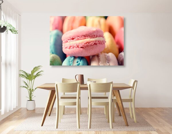 Tablou macarons colorate