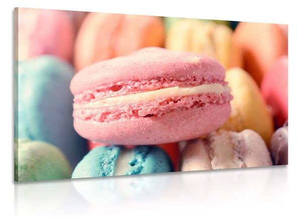 Tablou macarons colorate