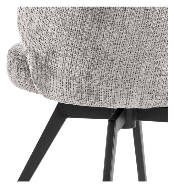 Scaun de dining pivotant Darlene, gri