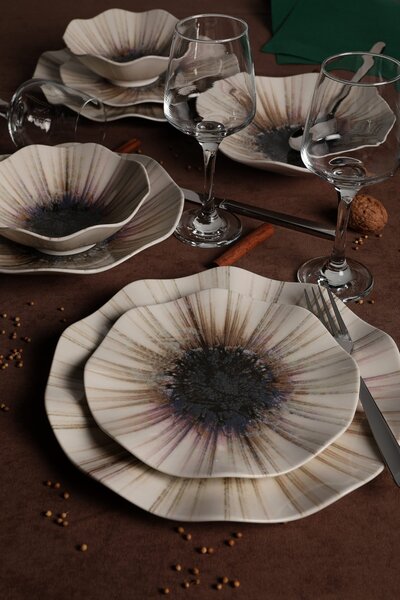 Set vesela de masa (24 bucati) GBSNES24Y4101986 Multicolor 25x25x2 cm