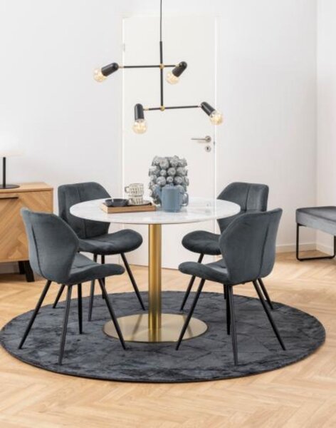 Scaun de dining Petri, antracit (expediere rapidă)