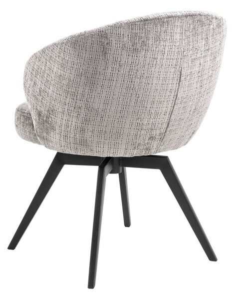 Scaun de dining pivotant Darlene, gri