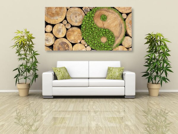 Tablou Yin și Yang într-un design ecologic