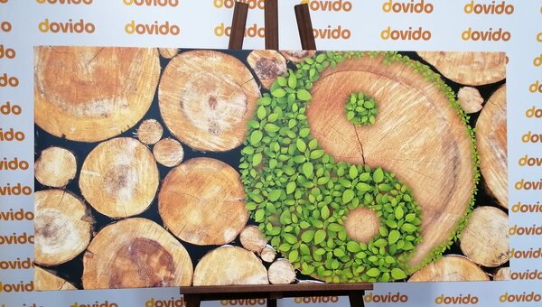 Tablou Yin și Yang într-un design ecologic
