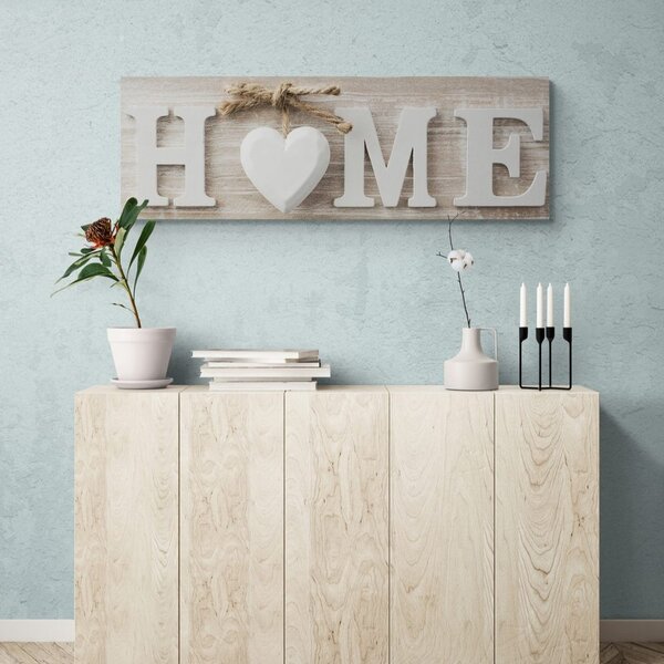 Tablou cu inscripție Home în design vintage