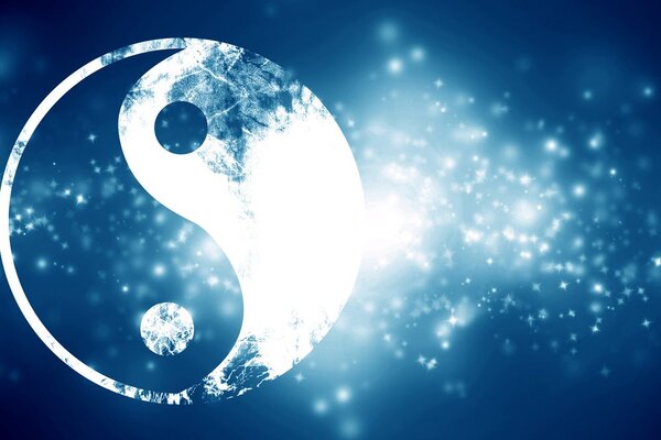 Tablou simbolul Yin și Yang