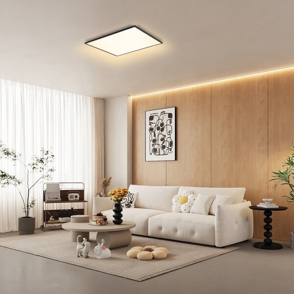 Brilagi - Corp de iluminat LED dimabil SLIMFRAME LED/58W/230V 60x60 cm negru + telecomandă