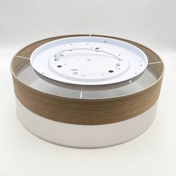 Plafonieră SIRJA WOOD 2xE27/15W/230V d. 45 cm alb/stejar