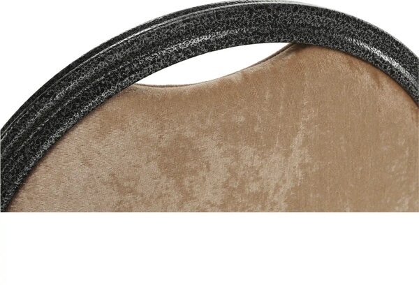 Scaun JEFF 2 NEW, stofa/metal, bej, 44x50x91 cm