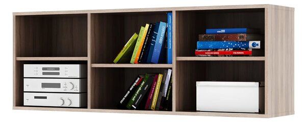 Biblioteca DUNAJ TIPUL12, stejar sonoma, PAL melaminat, 135x32x49 cm