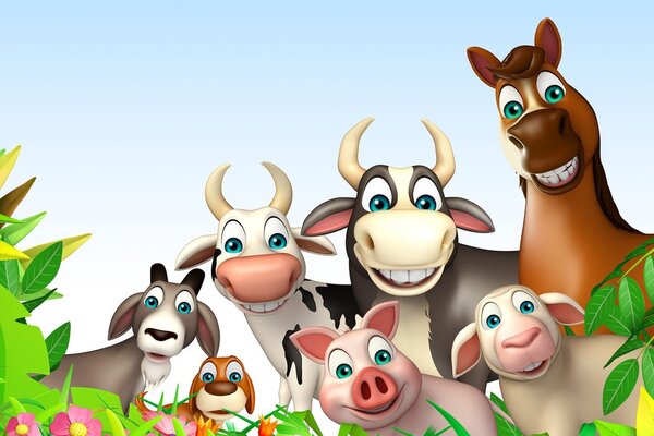 Tablou animale din fermă
