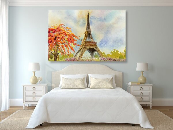 Tablou Turnului Eiffel în culori pastelate
