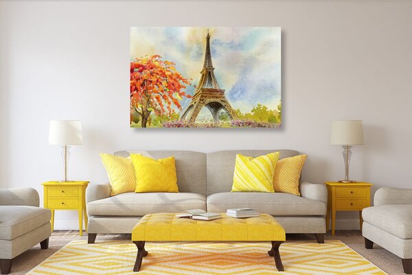 Tablou Turnului Eiffel în culori pastelate