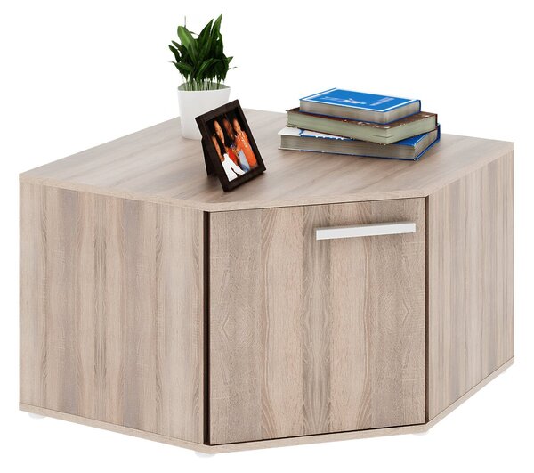 Comoda de colt DUNAJ TIP 14, stejar sonoma, DTD laminat, 79x79x51 cm