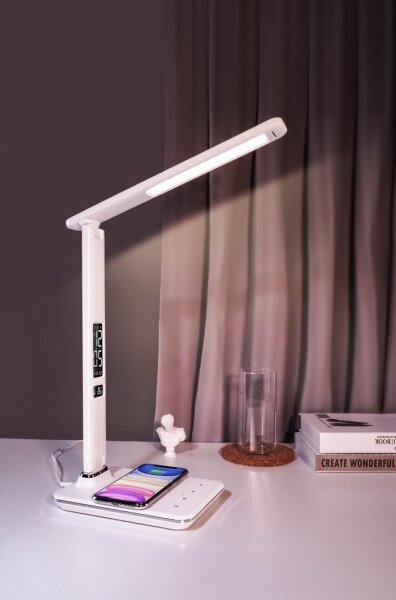 Lampă LED dimabilă cu încărcare fără fir KINGFISHER LED/8,5W/230V alb Immax 08966L