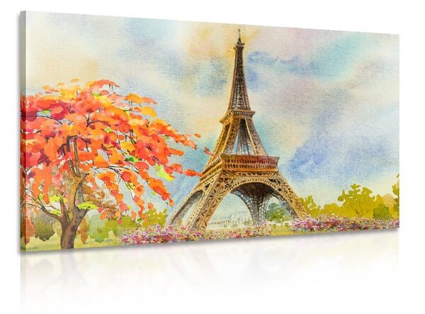 Tablou Turnului Eiffel în culori pastelate