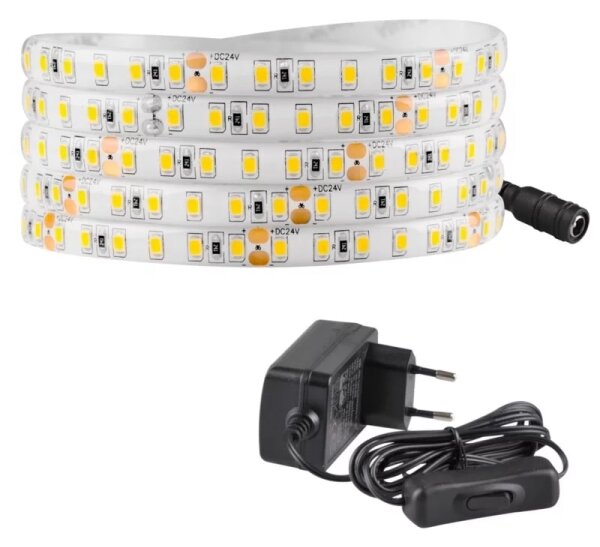Banda LED exterior 3m, 23W, 24V, 230V, 4000K, IP65