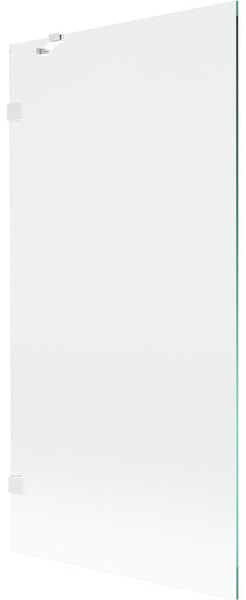 Mexen, Paravan de baie Mexen Lunar cu 1 aripă 90 x 150 cm, transparent, alb - 897-090-000-20-00
