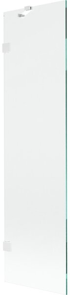 Mexen, Paravan de baie Mexen Lunar cu 1 aripă 50 x 150 cm, transparent, alb - 897-050-000-20-00