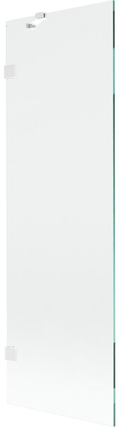 Mexen, Paravan de baie Mexen Lunar cu 1 aripă 60 x 150 cm, transparent, alb - 897-060-000-20-00