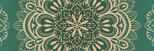 Tablou Mandala pe un fundal turcoaz