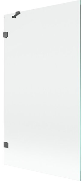 Mexen, Paravan de baie Mexen Lunar cu 1 aripă 100 x 150 cm, transparent, gri bronz periat - 897-100-000-66-00