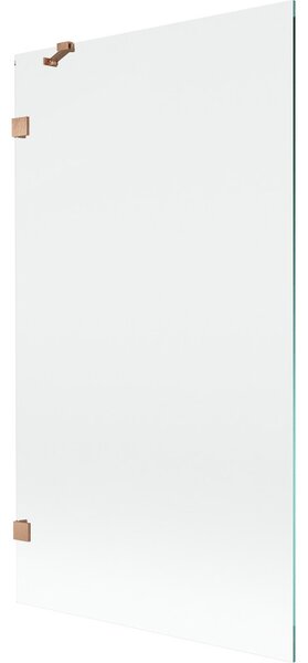 Mexen, Paravan de baie Mexen Lunar cu 1 aripă 100 x 150 cm, transparent, cupru periat - 897-100-000-65-00