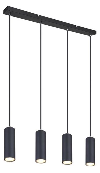 Lustră pe cablu ROBBY 4xGU10/35W/230V neagră Globo 57911-4HB