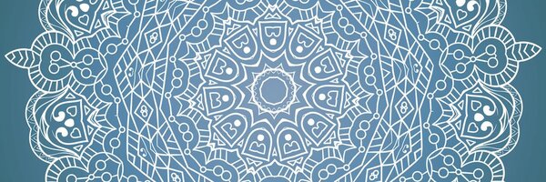 Tablou Mandala meditativă pe un fundal albastru