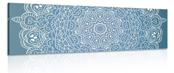 Tablou Mandala meditativă pe un fundal albastru