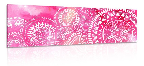 Tablou Mandala acuarel roz