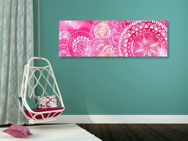 Tablou Mandala acuarel roz
