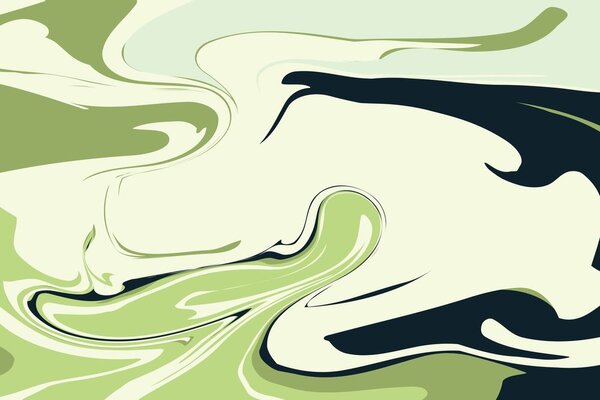 Tablou model abstract de materiale în verde