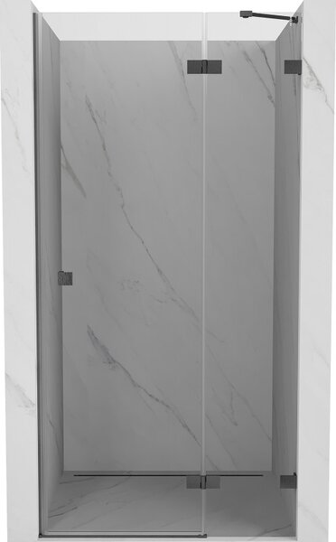 Mexen, Ușă de duș cu balamale pe dreapta Mexen Lunar 95 cm, transparentă, gri bronz periat - 834-095-000-66-00-P
