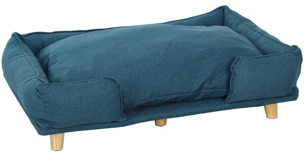 PawHut Canapea pentru Câini până la 30 kg cu Pernă Detașabilă, 96x66x24 cm, Albastru | Aosom Romania
