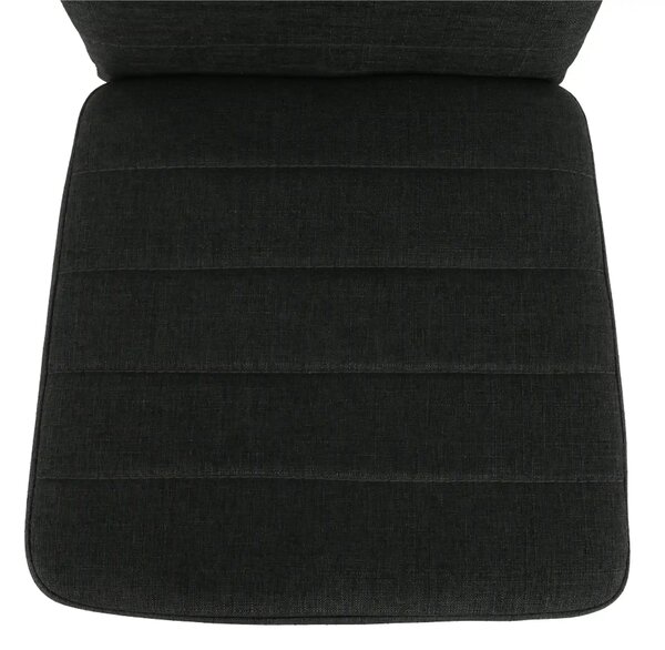 Scaun COLETA NOVA, gri inchis/negru, textil/metal, 41x49x96 cm