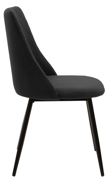 Scaun catifea Giselle Pako World Rosu inchis 52x51x82 cm