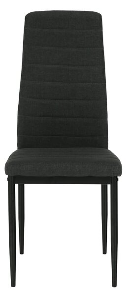 Scaun COLETA NOVA, gri inchis/negru, textil/metal, 41x49x96 cm