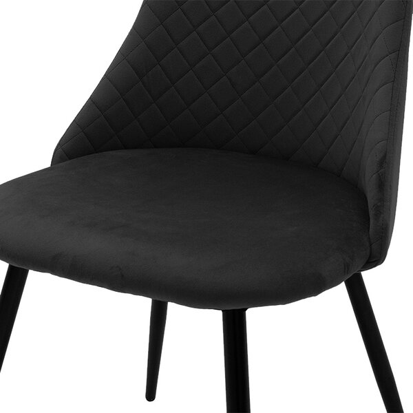 Scaun catifea Giselle Pako World Rosu inchis 52x51x82 cm