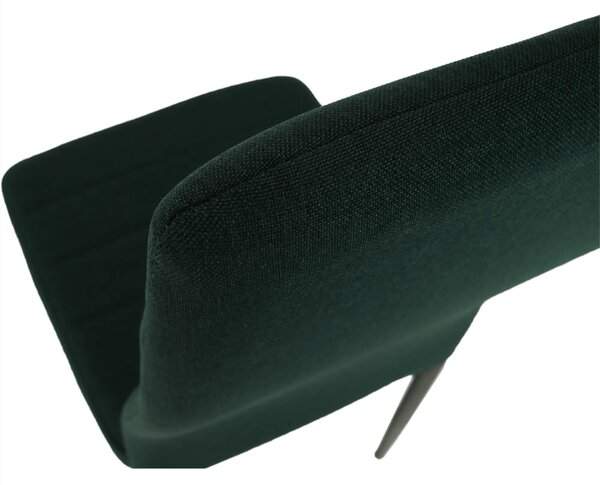 Scaun COLETA NOVA, smarald/negru, textil/metal, 41x49x96 cm