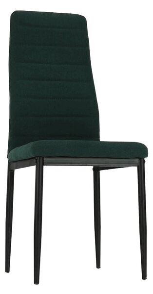 Scaun COLETA NOVA, smarald/negru, textil/metal, 41x49x96 cm