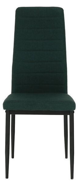 Scaun COLETA NOVA, smarald/negru, textil/metal, 41x49x96 cm