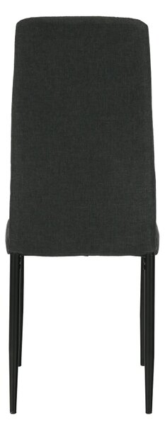 Scaun COLETA NOVA, gri inchis/negru, textil/metal, 41x49x96 cm